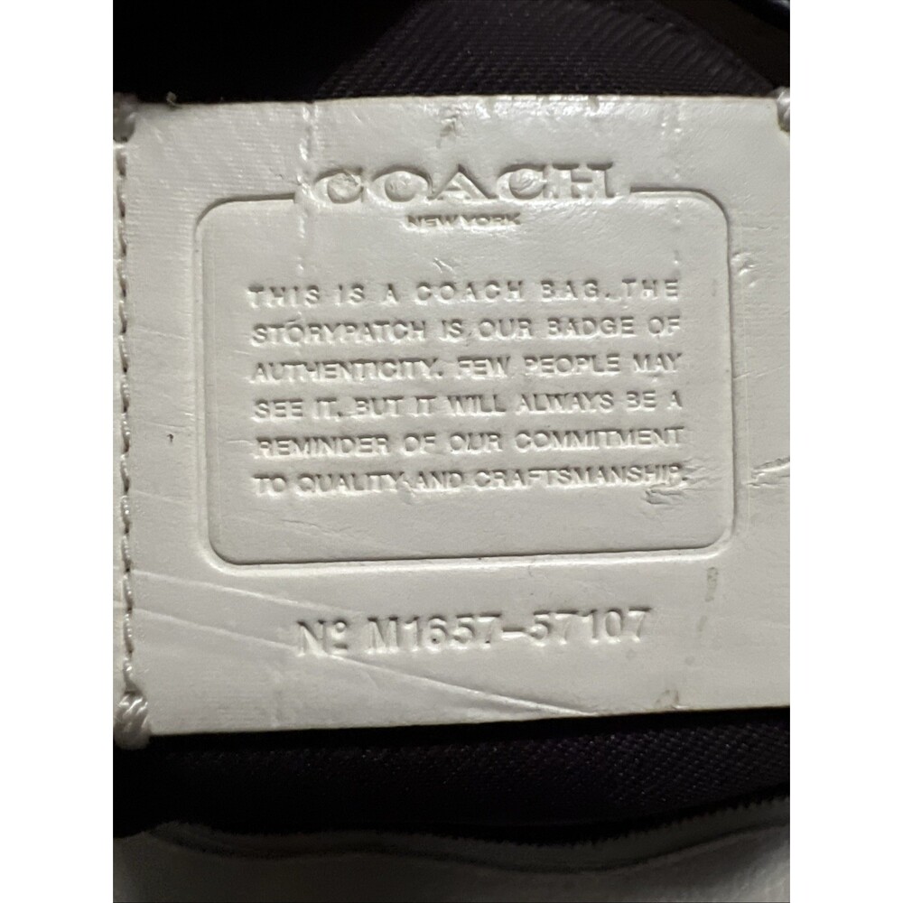 Coach Turnlock Chain Handle Cream Color Purse Tote 27 - Picture 7 of 15